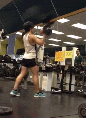 Tags: asian guy crazy weight-lifting gym