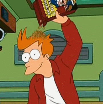 Describe yourself in 3 fictional characters Futurama-fry-eating-cereal-head-1390248804T