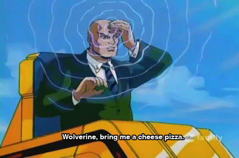 x-men-wolverine-bring-me-a-cheese-pizza-mind-control-xavier-13805020560.gif