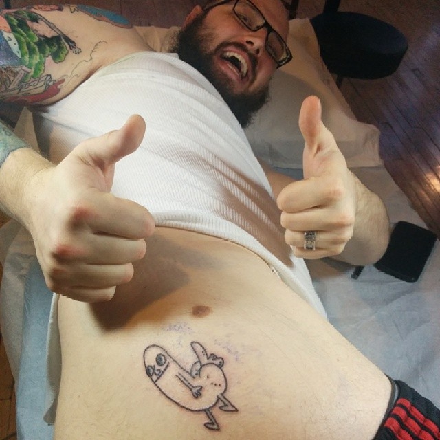 Tags: awful dick-butt tattoo guy ass.