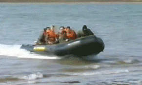 IRTI - funny GIF #6739 - tags: boat beach landing fast thrown off