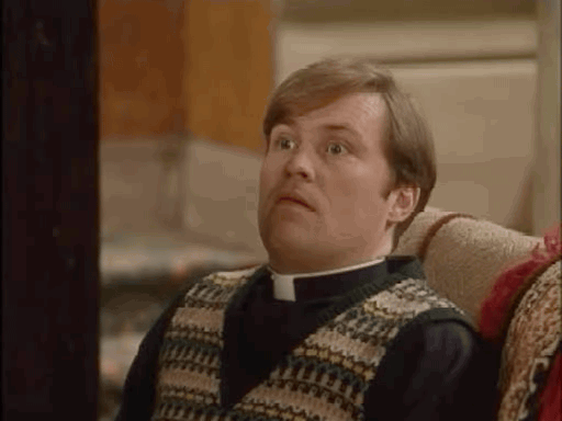 IRTI - funny GIF #3207 - tags: father ted doogle looking shocked confused