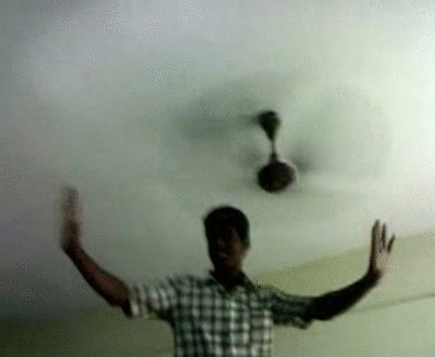 Irti Funny Gif 6418 Tags Indian Kid Stops Ceiling Fan