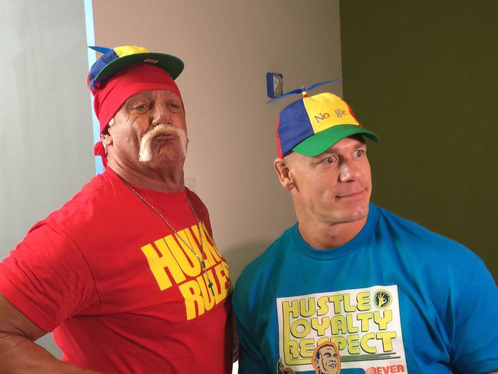 IRTI - funny picture #9009 - tags: hulk hogan john cena WWE funny hats best  friends