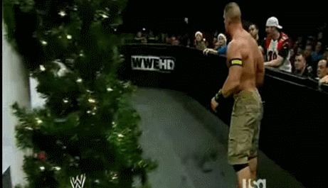 IRTI - funny GIF #8404 - tags: john cena WWE christmas present chair