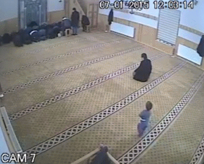 Tags: kid-takes-chair muslim prayer falls-backwards Mosque